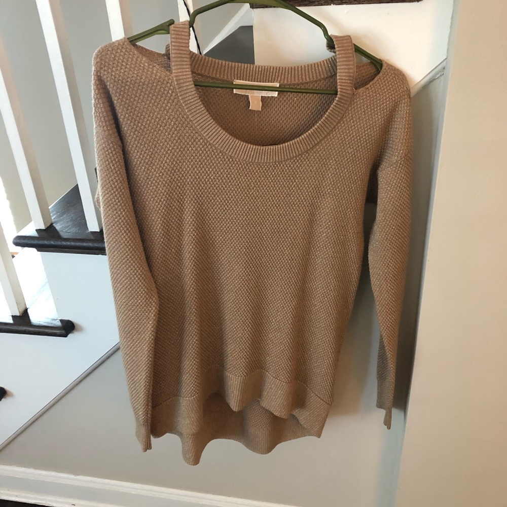 NWT Michael Kors Distressed Collar Top